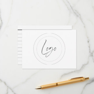 custom logo cue cards