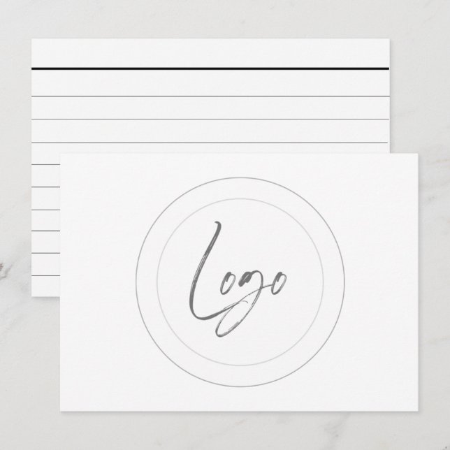 custom logo cue cards (Front/Back)