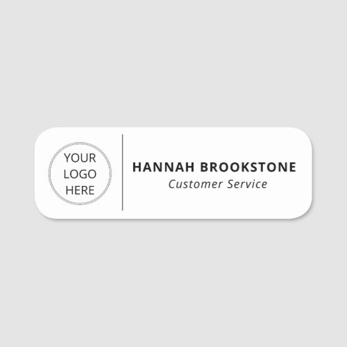 Custom Logo Customer Service Employee Name Tag