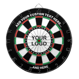 Custom Logo Dartboard with Text