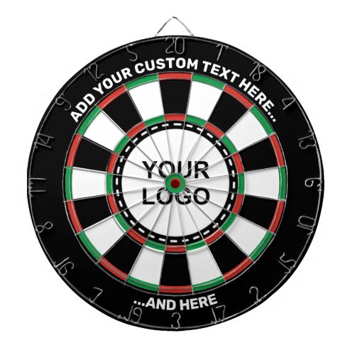 Custom Logo Dartboard with Text