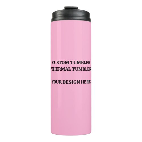 Custom Logo Design Monogram Personalized Thermal Tumbler