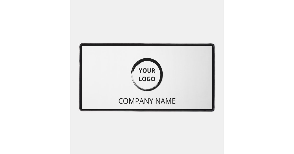 Custom Logo Desk Mat Zazzle