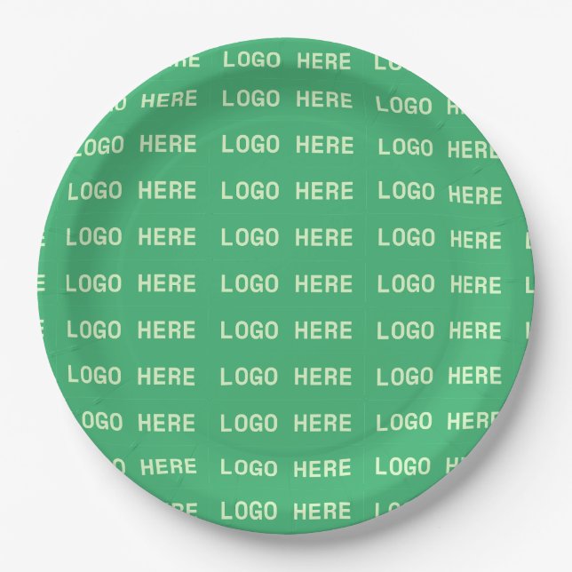Custom Logo Disposable Business Party  Paper Plates (Front)