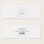 Custom Logo • Earring Hoops Studs Display Card  
