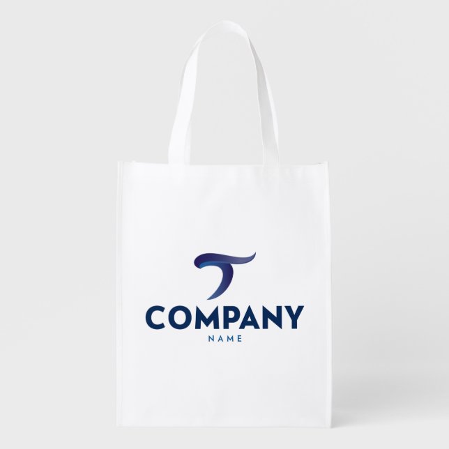 Custom logo eco-friendly grocery bag (Front)