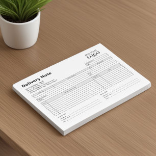 Custom Logo Editable Delivery Note Template Sheets
