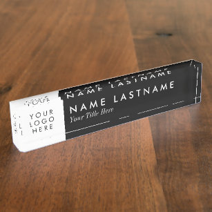 Acrylic Name Plate Desk Bar Free Personalized Engraved A vast Selection Fonts 