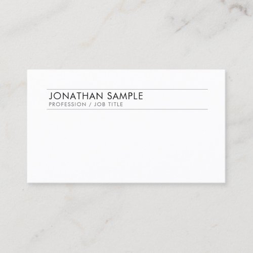Custom Logo Elegant Modern Simple Template Business Card