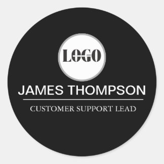Custom Logo Employee Gear for Your Business Team Classic Round Sticker