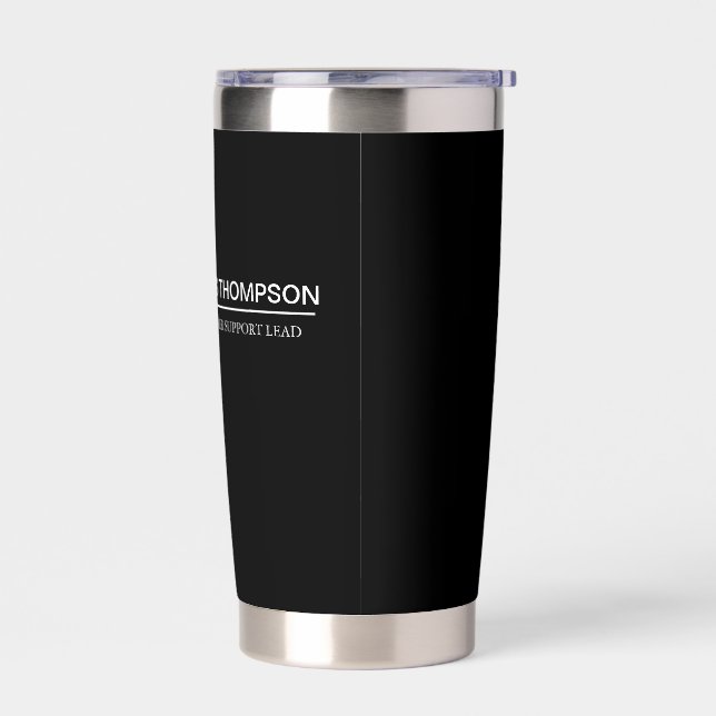 Custom Logo Employee Gear for Your Business Team Insulated Tumbler (Left)