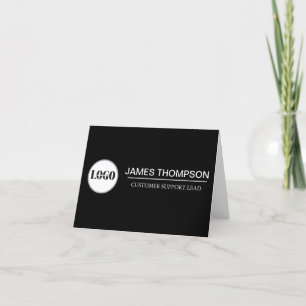 Custom Logo Employee Gear for Your Business Team Letterpress Thank You Card