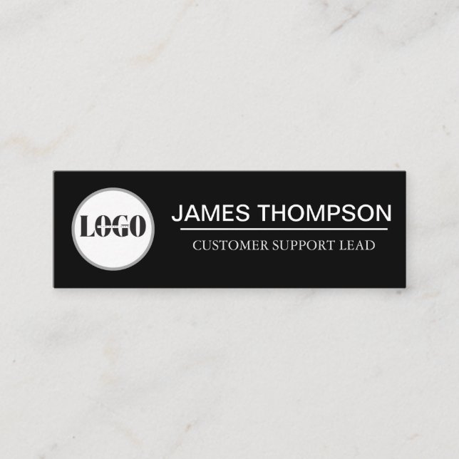 Custom Logo Employee Gear for Your Business Team Mini Business Card (Front)