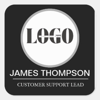 Custom Logo Employee Gear for Your Business Team Square Sticker