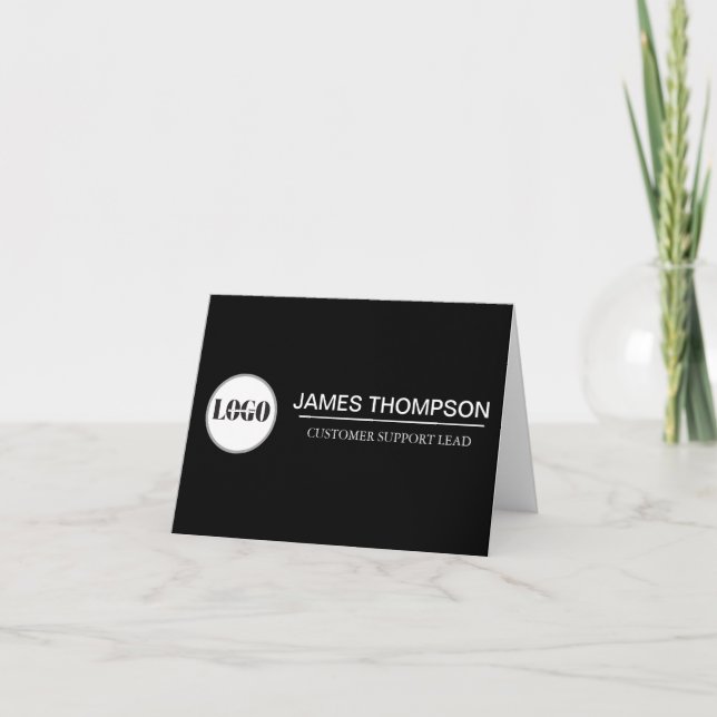 Custom Logo Employee Gear for Your Business Team Thank You Card (Front)