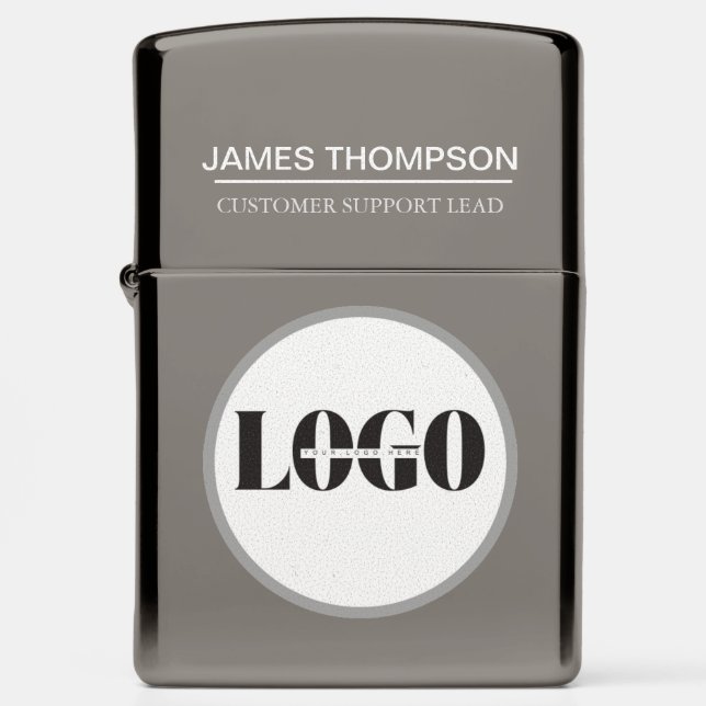 Custom Logo Employee Gear for Your Business Team Zippo Lighter (Front)