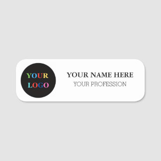 Custom Logo Employee magnetic and safety pin Name Tag