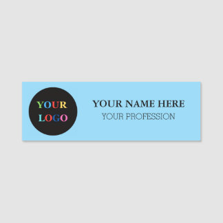 Custom Logo Employee magnetic and safety pin Name Tag