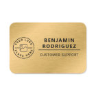 Custom Logo Employee Magnetic Faux Gold