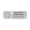 Custom Logo Employee Magnetic Faux Silver