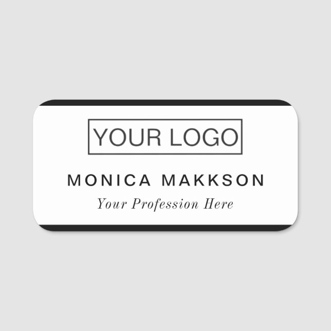 Custom Logo Employee Magnetic Name Tag (Front)