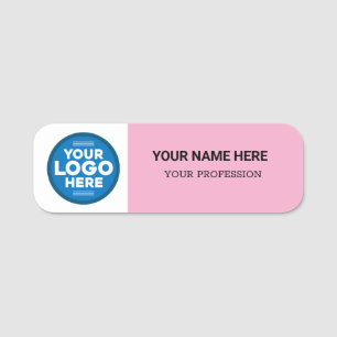 Custom Logo Employee magnetic or safety pin Name T Tag