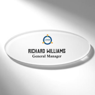 Custom Logo Employee Magnetic Or Safety Pin Name T Tag