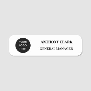 Custom Logo Employee Magnetic or Safety Pin Name Tag