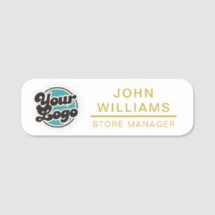 Custom Logo Employee Magnetic Or Safety Pin Name Tag