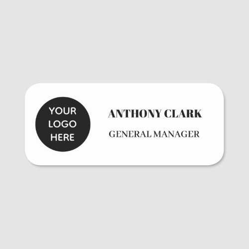 Custom Logo Employee Magnetic or Safety Pin Name Tag