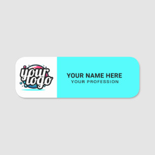 Custom Logo Employee magnetic or safety pin Name Tag