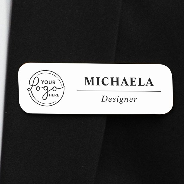 Custom Logo Employee Magnetic Or Safety Pin Name Tag (Creator Uploaded)