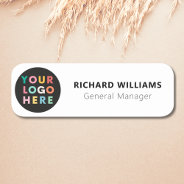 Custom Logo Employee Magnetic Or Safety Pin Name Tag at Zazzle