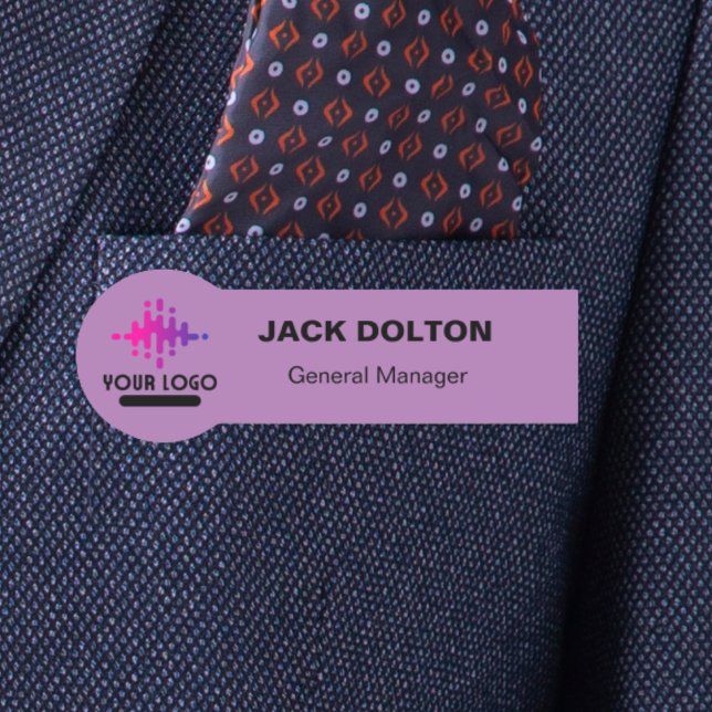 Custom Logo Employee Magnetic Or Safety Pin Name Tag (Creator Uploaded)