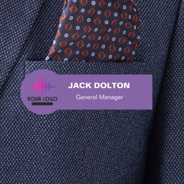 Custom Logo Employee Magnetic Or Safety Pin Name Tag (Creator Uploaded)