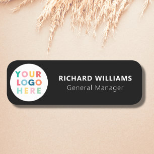 Custom Logo Employee Magnetic Or Safety Pin Name Tag
