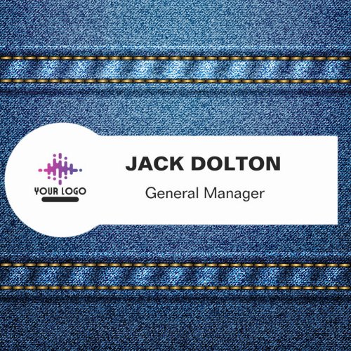 Custom Logo Employee Magnetic Or Safety Pin Name Tag