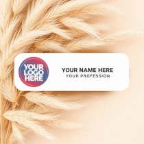 Custom Logo Employee magnetic or safety pin Name Tag