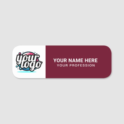 Custom Logo Employee magnetic or safety pin Name Tag