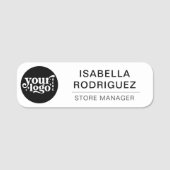 Custom Logo Employee Magnetic Or Safety Pin  Name Tag (Front)