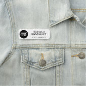 Custom Logo Employee Magnetic Or Safety Pin  Name Tag (In Situ)