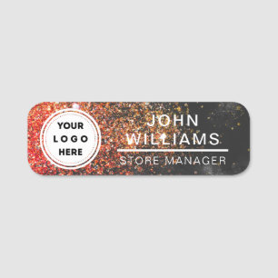 Custom Logo Employee Magnetic Or Safety Pin Name Tag