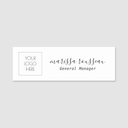 Custom Logo Employee Magnetic OR Safety Pin  Name Tag