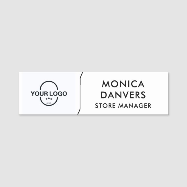  Custom Logo Employee Magnetic Safety Name Tag (Front)