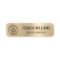 Custom Logo Employee Magnetic Safety Pin Faux Gold