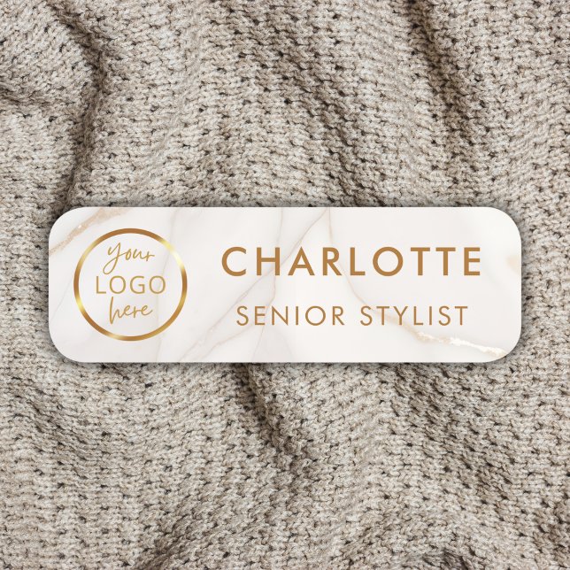 Custom Logo Employee Magnetic Safety Pin Marble  Name Tag (Custom Logo Employee Magnetic Safety Pin Marble Name Tag)