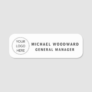 Custom Logo Employee Magnetic Safety Pin Name Tag