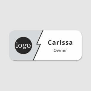Custom Logo Employee Magnetic Safety Pin  Name Tag