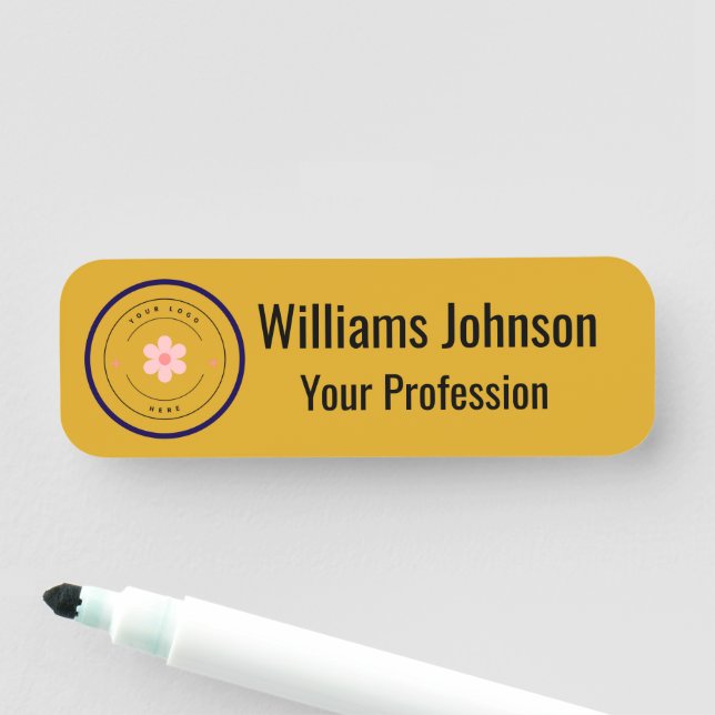 Custom Logo Employee Name Tag (In Situ)