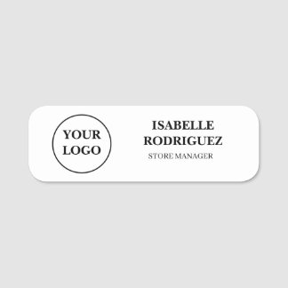 Custom Logo Employee Name Tag Badge